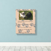 Grappige PUG-wetten van eigendom Canvas Afdruk (Insitu (Houten vloer))