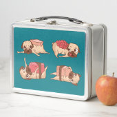 Grappige Pugs Foodie Design (In situ)