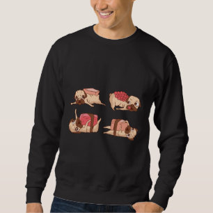 Grappige Pugs Foodie Design Trui