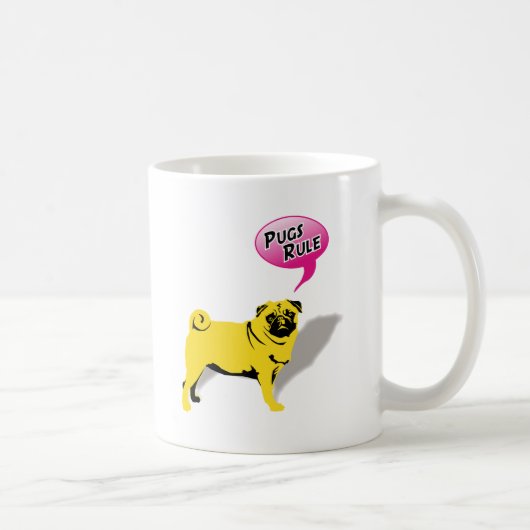 Grappige Pugs Heersen over Cadeaus Koffiemok (Rechts)