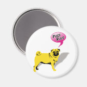 Grappige Pugs Heersen over Cadeaus Magneet (Voorkant / Achterkant)