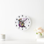 grappige puinhoop met het ontwerp van de koningin ronde klok (Huis)