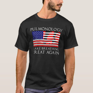 Grappige Pulmonoloog Gift Cool Pulmonology US Vlag T-shirt