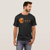 Grappige Pumpkin Pie Eten Kalkoenen Gobble Gamers T-shirt (Voorkant volledig)