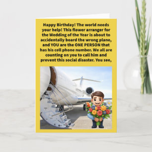 Grappige Pun Bloemist Flyers Gelukkige Verjaardag Kaart