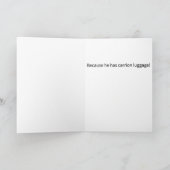Grappige Pun Carrion Bagage Gelukkige Verjaardag Kaart (Binnen)