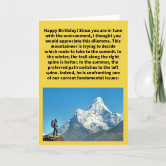 Grappige Pun Climb It Change Gelukkige Verjaardag Kaart
