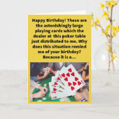 Grappige Pun Echt Grote Deal Gefeliciteerd Verjaar Kaart (Gele Bloem)