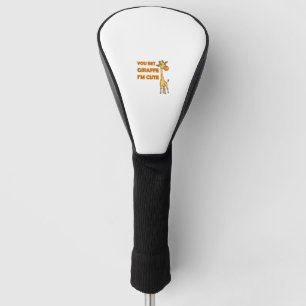 Grappige Pun Giraffe Ik ben Schattige Golfheadcover