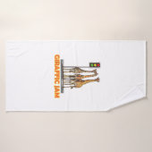 Grappige Pun Giraffe Jam Badhanddoek (Badhanddoek)