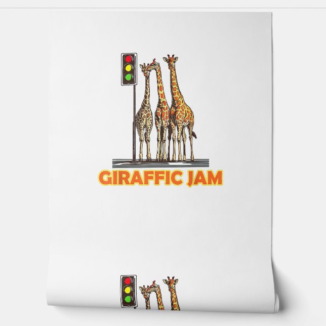 Grappige Pun Giraffe Jam Behang (Afrollen)