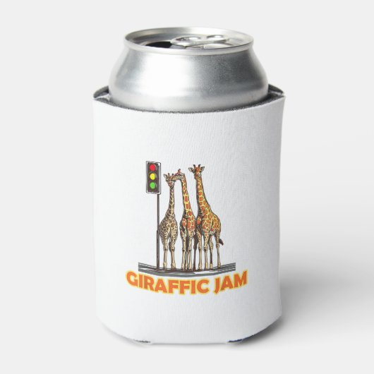 Grappige Pun Giraffe Jam Blikjeskoeler (Blikje Voorkant)