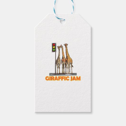 Grappige Pun Giraffe Jam Cadeaulabel (Voorkant)