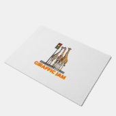 Grappige Pun Giraffe Jam Deurmat (Schuin)