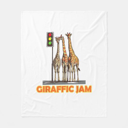 Grappige Pun Giraffe Jam Fleece Deken (Voorkant)