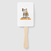 Grappige Pun Giraffe Jam Handwaaier (Voorkant)