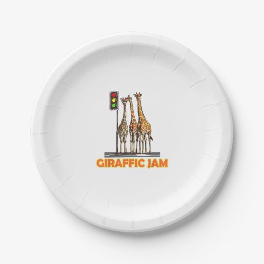 Grappige Pun Giraffe Jam Papieren Bordje (Voorkant)
