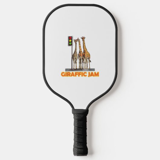 Grappige Pun Giraffe Jam Pickleball Paddle (Voorkant)