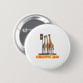 Grappige Pun Giraffe Jam Ronde Button 5,7 Cm (Voorkant /achterkant)