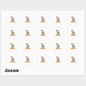 Grappige Pun Giraffe Jam Ronde Sticker (Vel)