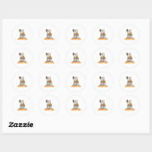 Grappige Pun Giraffe Jam Ronde Sticker (Vel)
