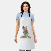 Grappige Pun Giraffe Jam Schort (Gedragen)