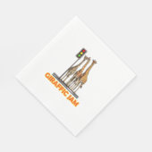 Grappige Pun Giraffe Jam Servet (Hoek)