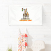Grappige Pun Giraffe Jam Spandoek (Insitu)