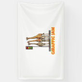 Grappige Pun Giraffe Jam Spandoek (Verticaal)