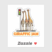 Grappige Pun Giraffe Jam Sticker (Vel)