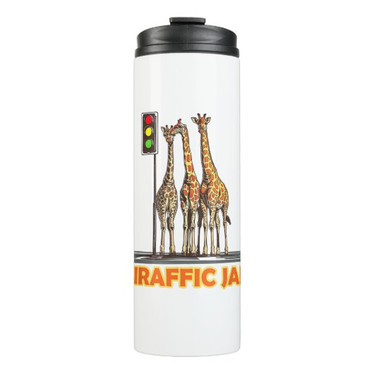 Grappige Pun Giraffe Jam Thermosbeker (Voorkant)