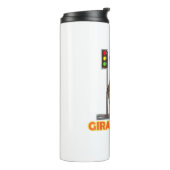 Grappige Pun Giraffe Jam Thermosbeker (Gedraaid links)