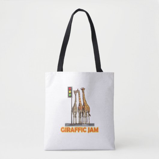 Grappige Pun Giraffe Jam Tote Bag (Voorkant)
