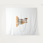 Grappige Pun Giraffe Jam Wandkleed (Voorkant (horizontaal))