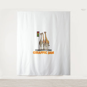 Grappige Pun Giraffe Jam Wandkleed