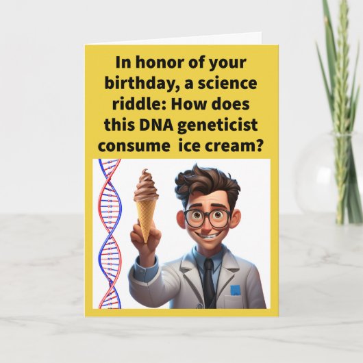 Grappige Pun Helix Het Gelukkige Verjaardag Kaart (Voorkant)