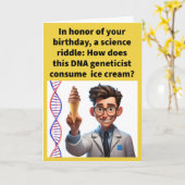 Grappige Pun Helix Het Gelukkige Verjaardag Kaart (Gele Bloem)