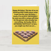 Grappige Pun Racking Onze Hersenen Gelukkige Verja Kaart (Voorkant)