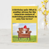 Grappige Pun Reign Check Gelukkige Verjaardag Kaart (Gele Bloem)