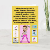 Grappige Pun Sarah Tonin' Happy Birthday Kaart (Voorkant)