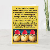 Grappige Pun Spec Taters Happy Birthday Kaart (Voorkant)