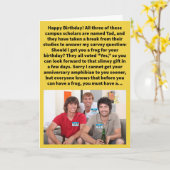 Grappige Pun Tad Poll Gelukkige Verjaardag Kaart (Gele Bloem)