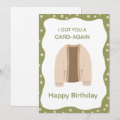 Grappige Pun Verjaardag Kaart Voor Papa Ouderdom J (Voorkant / Achterkant)