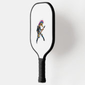 Grappige Punk Giraffe, Rock'n Roll Gothic Giraffe, Pickleball Paddle (Links)