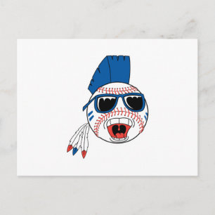 Grappige Punk-honkbal Briefkaart
