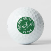Grappige Punny Beste Golfer door Par Golfballen (Voorkant)