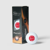 Grappige Punny The Slice Queen Golfballen (Verpakking)