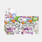 Grappige Puppies Favor Box Bedankdoosjes (Uitgevouwen)