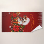 Grappige puppy badhanddoek (Badhanddoek)