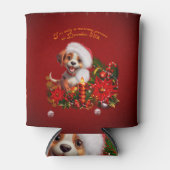 Grappige puppy blikjeskoeler (Voorkant)